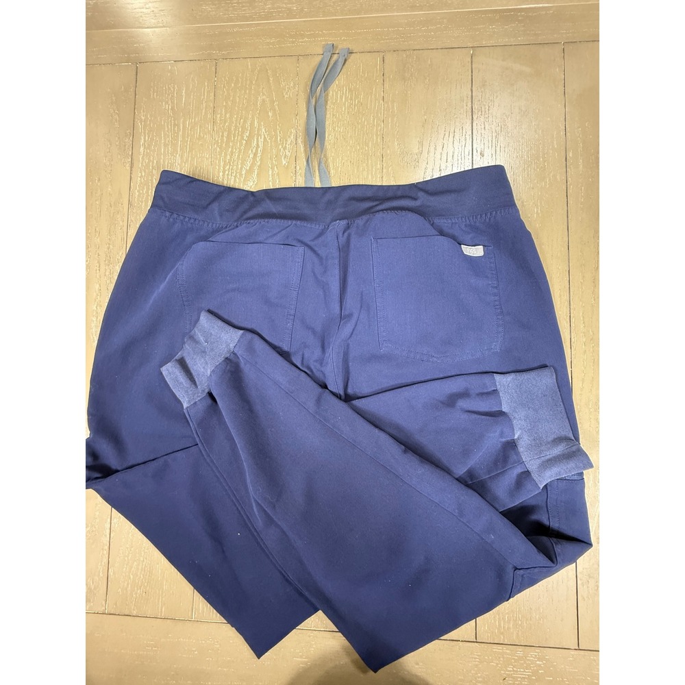 Figs Zamora Jogger Pants Womens Large Navy Blue Technical Collection Scrubs - Picture 7 of 9